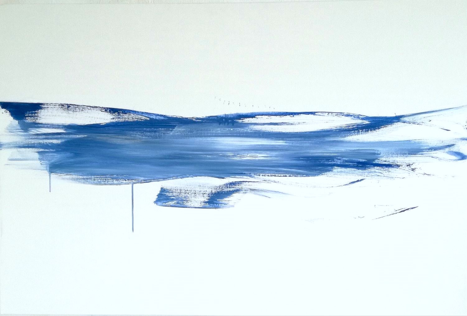 Into the flow #3, 2025 acrilico su tela cm 80x120